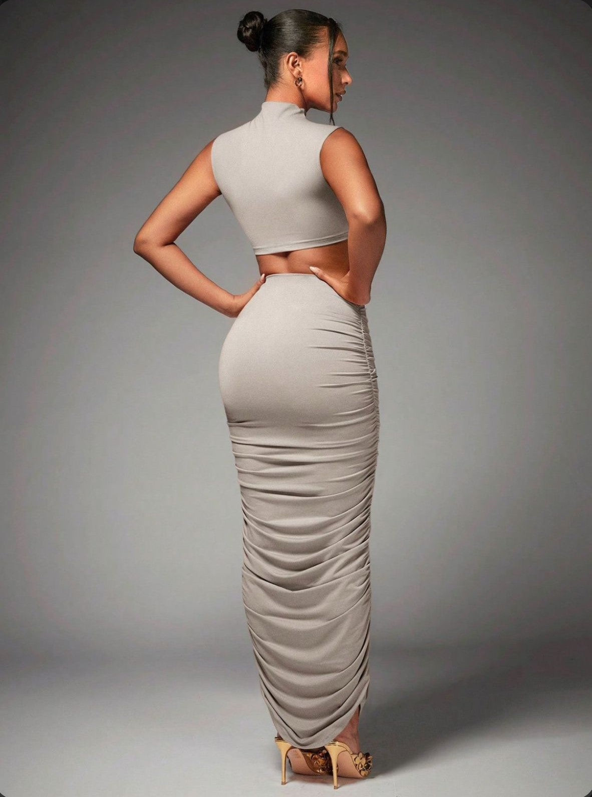 Ensemble coordonné jupe maxi