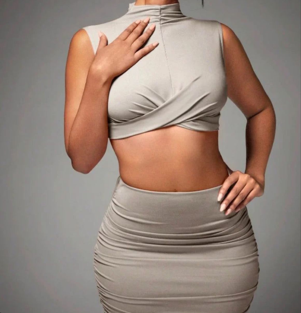 Ensemble coordonné jupe maxi