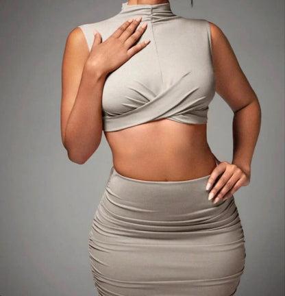 Ensemble coordonné jupe maxi