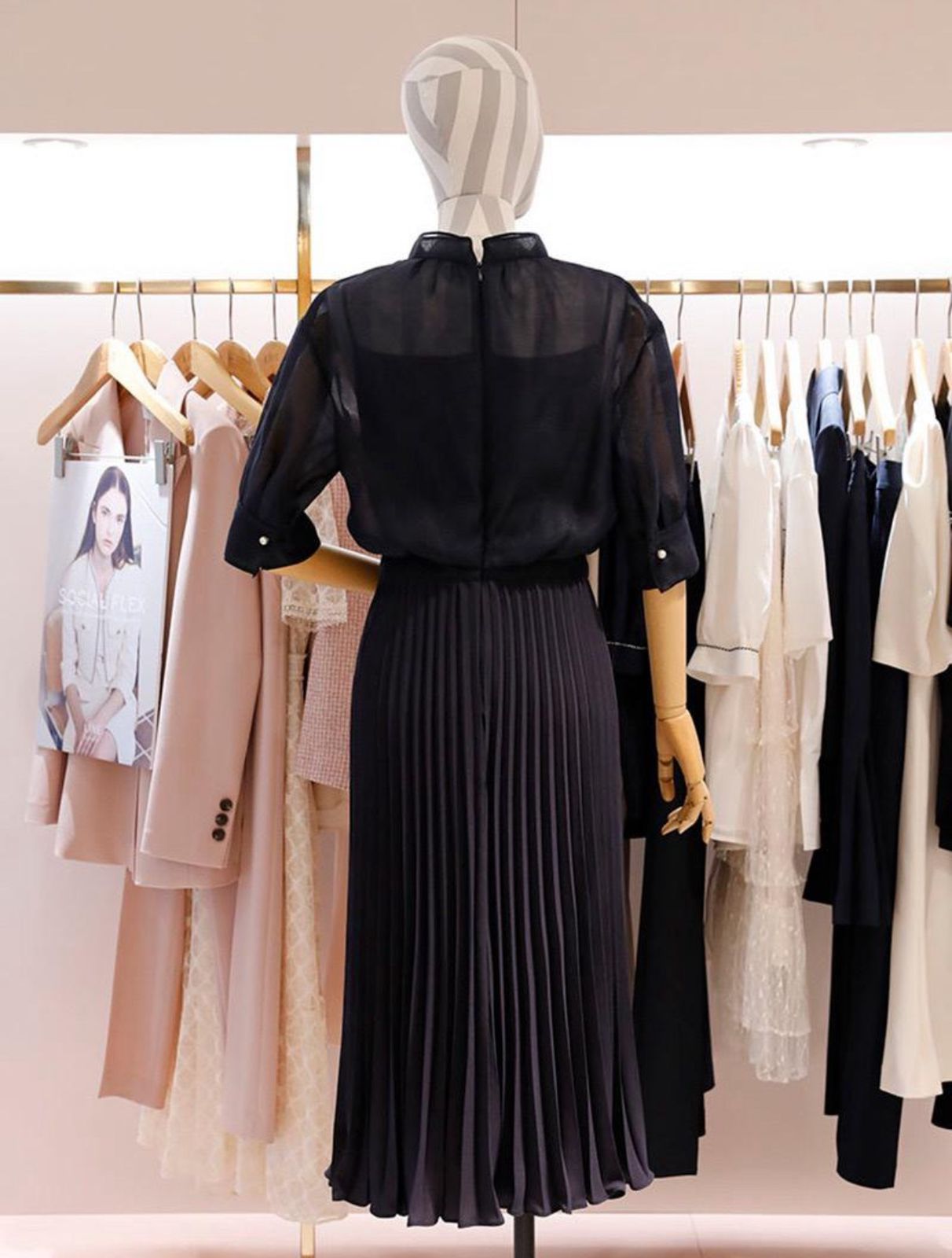 Robe midi noire
