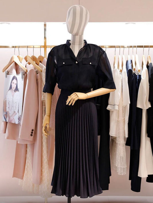 Robe midi noire